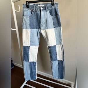Pacsun patchwork jeans size 28